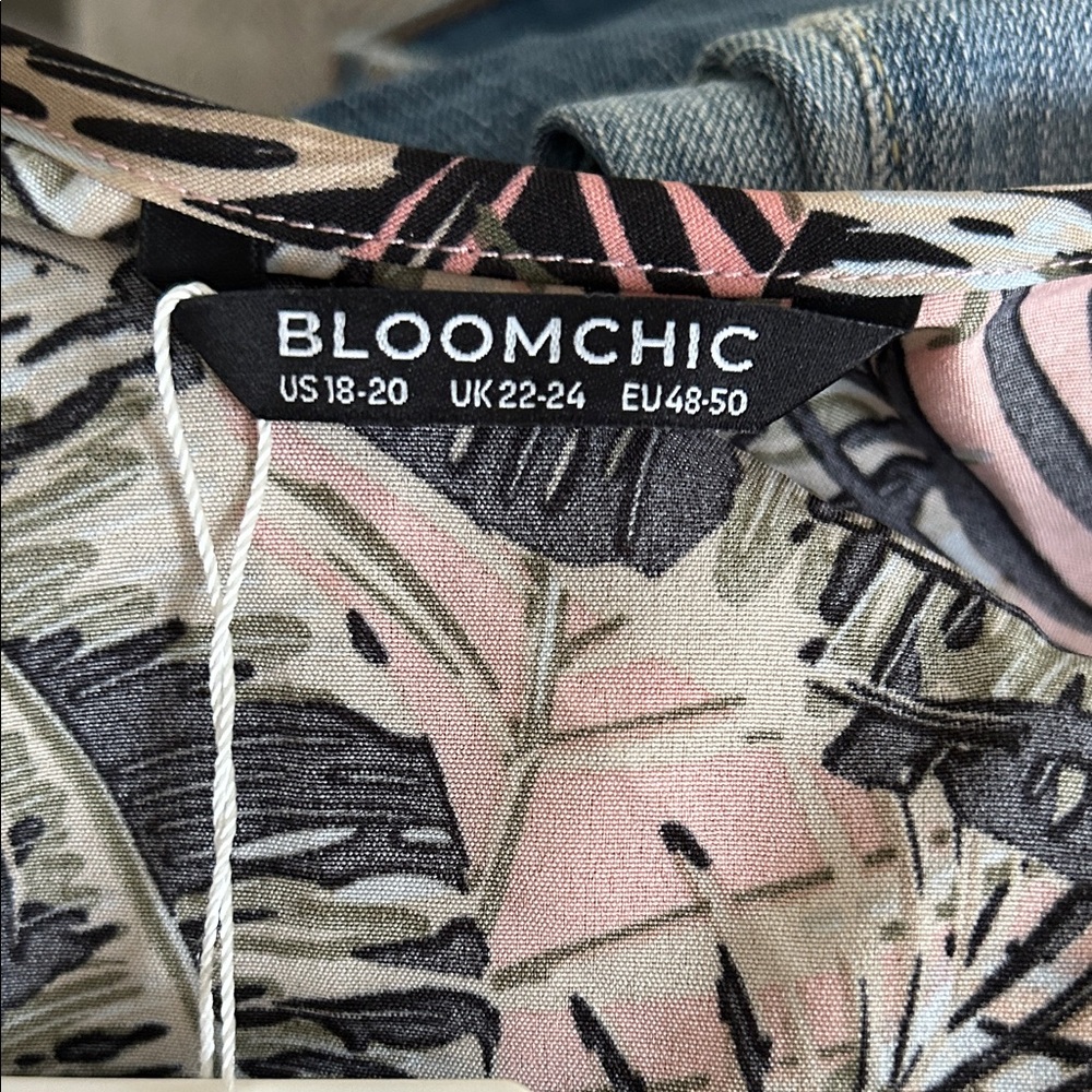 BloomChic Floral Print Dress - Pink and Black - Picture 2 of 7